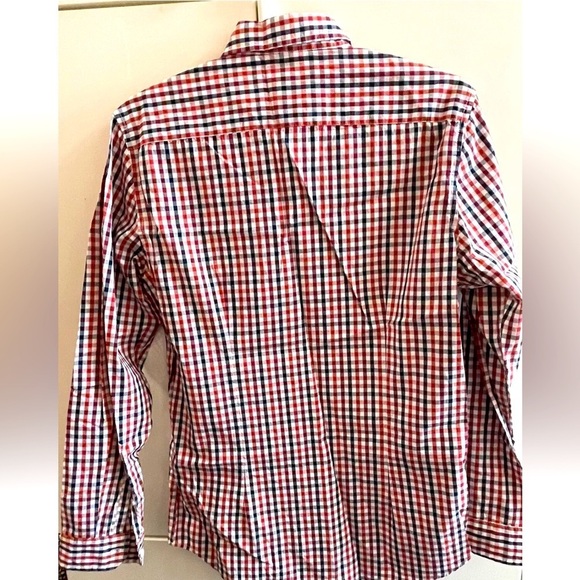 Connor Men's  Checkered cotton Long Sleeve Collared Button Up Shirt Size XS - Picture 5 of 7